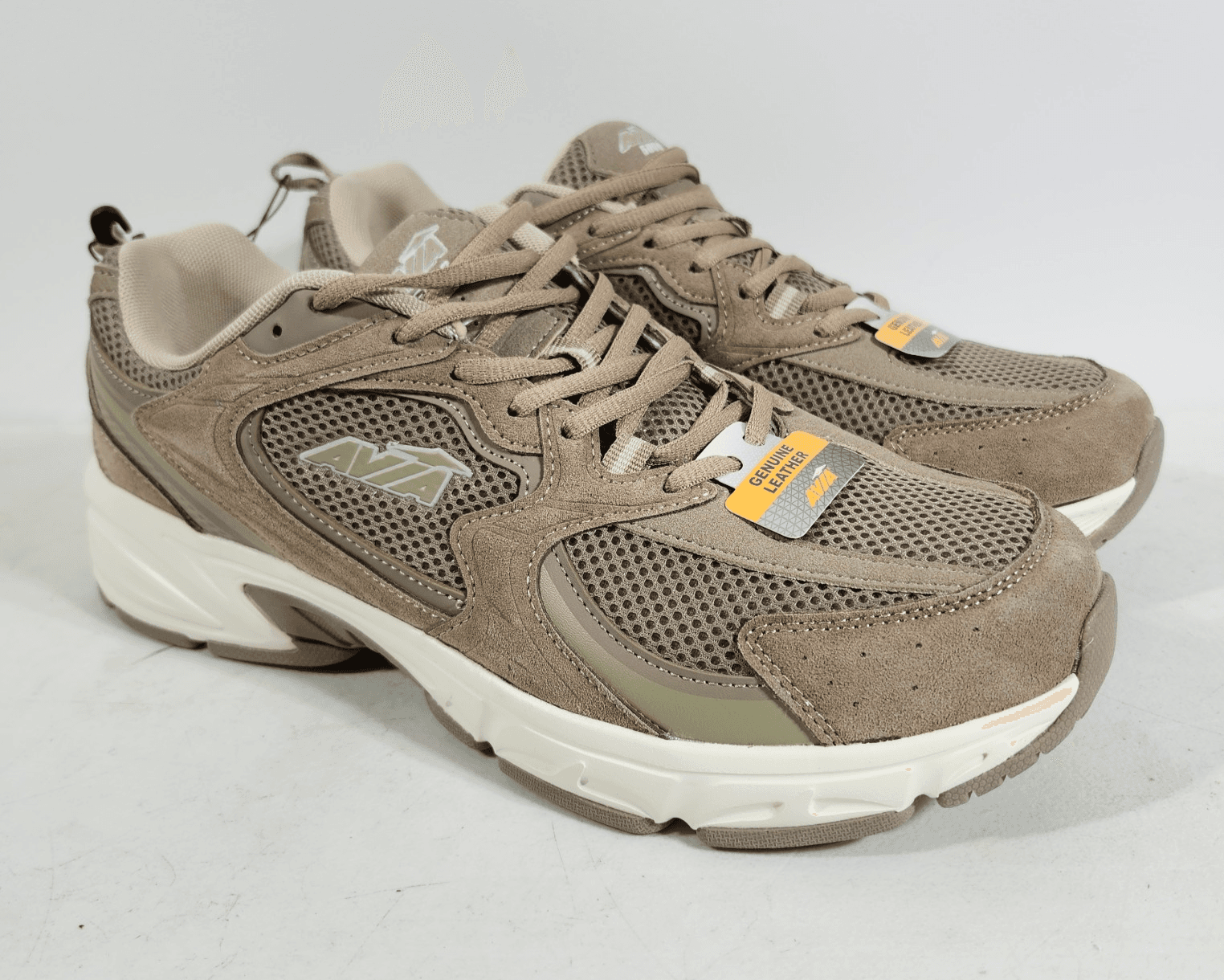 Avia Men's 12 Sneakers Athletic Performance Running Shoes Brown Leather NEW - Thumbnail 4