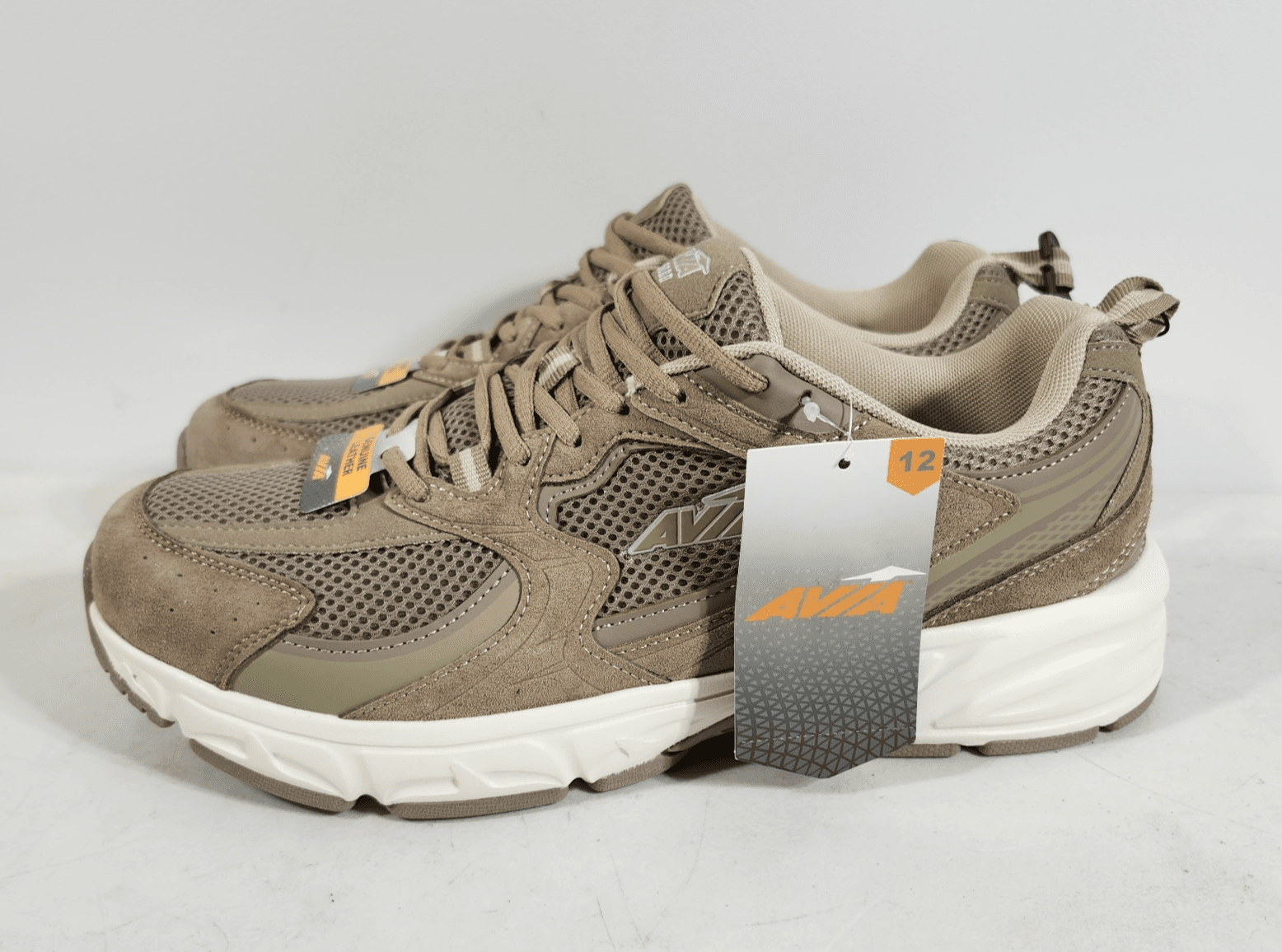 Avia Men's 12 Sneakers Athletic Performance Running Shoes Brown Leather NEW - Thumbnail 6