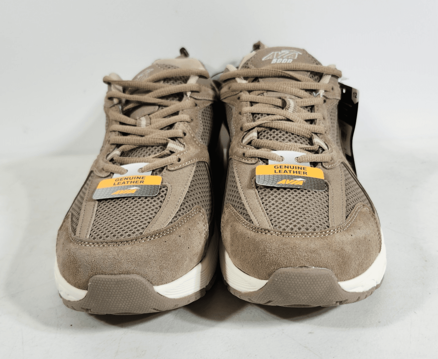 Avia Men's 12 Sneakers Athletic Performance Running Shoes Brown Leather NEW - Thumbnail 2