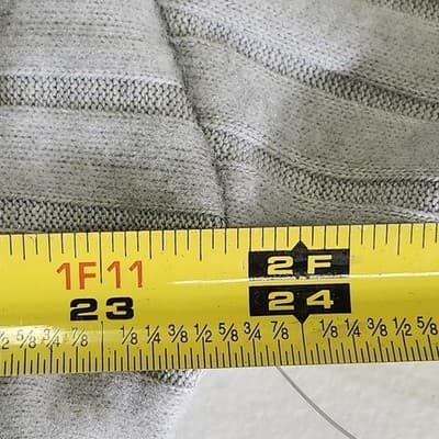 Time and Tru Women's XL Shirt Ribbed Hacci V-neck Top Gray NEW - Thumbnail 2