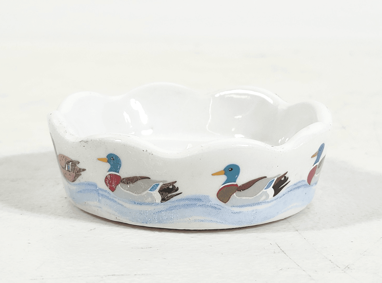 Duck Ashtray White Painted Hunt Art Hunters Lodge Fonny Designs Germany