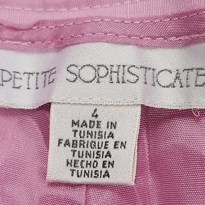 Petite Sophisticate Women's 4 Dress Pants Pink NEW - Thumbnail 7