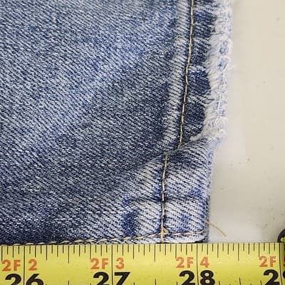 Insane Gene Women's 11 High Rise Straight Jeans Blue Denim Distressed NEW - Thumbnail 3