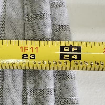 Time and Tru Women's XL Shirt Ribbed Hacci V-neck Top Gray NEW - Thumbnail 3