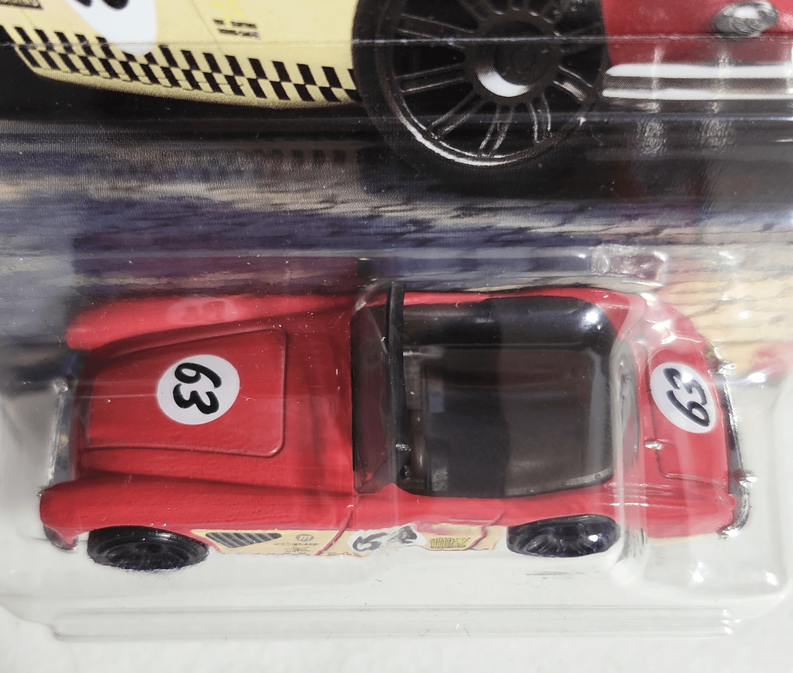 2026 Matchbox European Series #4 1963 Austin Healey Roadster Red Car 1/64 Toy - Thumbnail 3