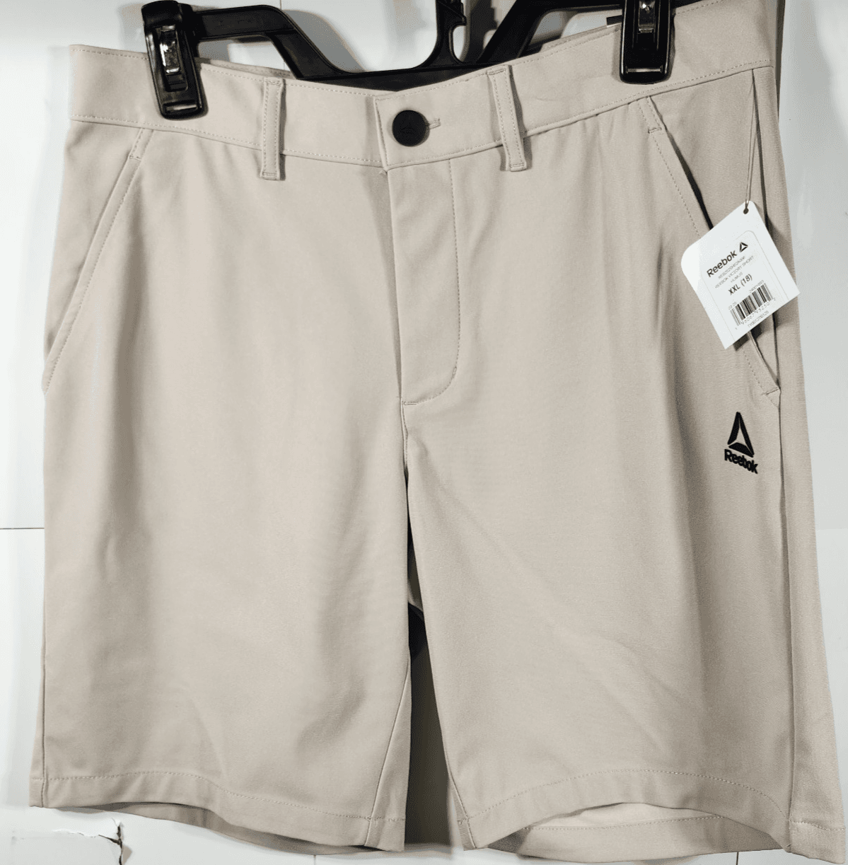 Reebok Boys Shorts Size XXL Beige With Pockets NEW