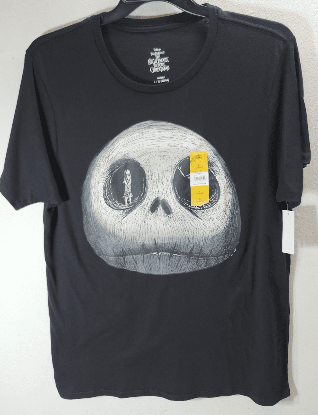 Disney Nightmare Before Christmas Jack Skellington Graphic T-Shirt Large Black - Thumbnail 5