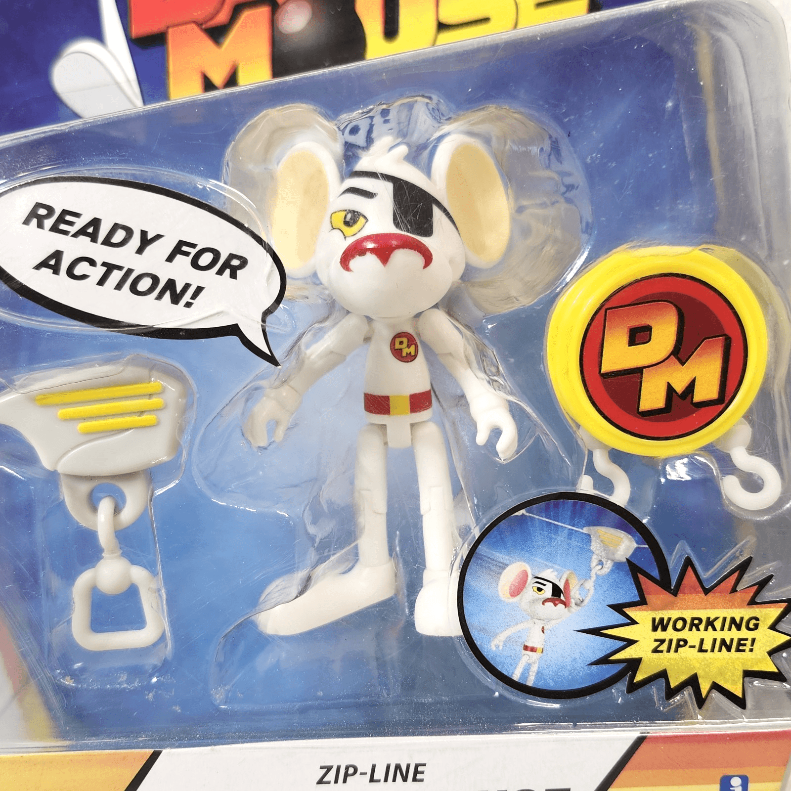 Jazwares Zip Line Danger Mouse Ready For Action Figure Kids Toy NEW - Thumbnail 2