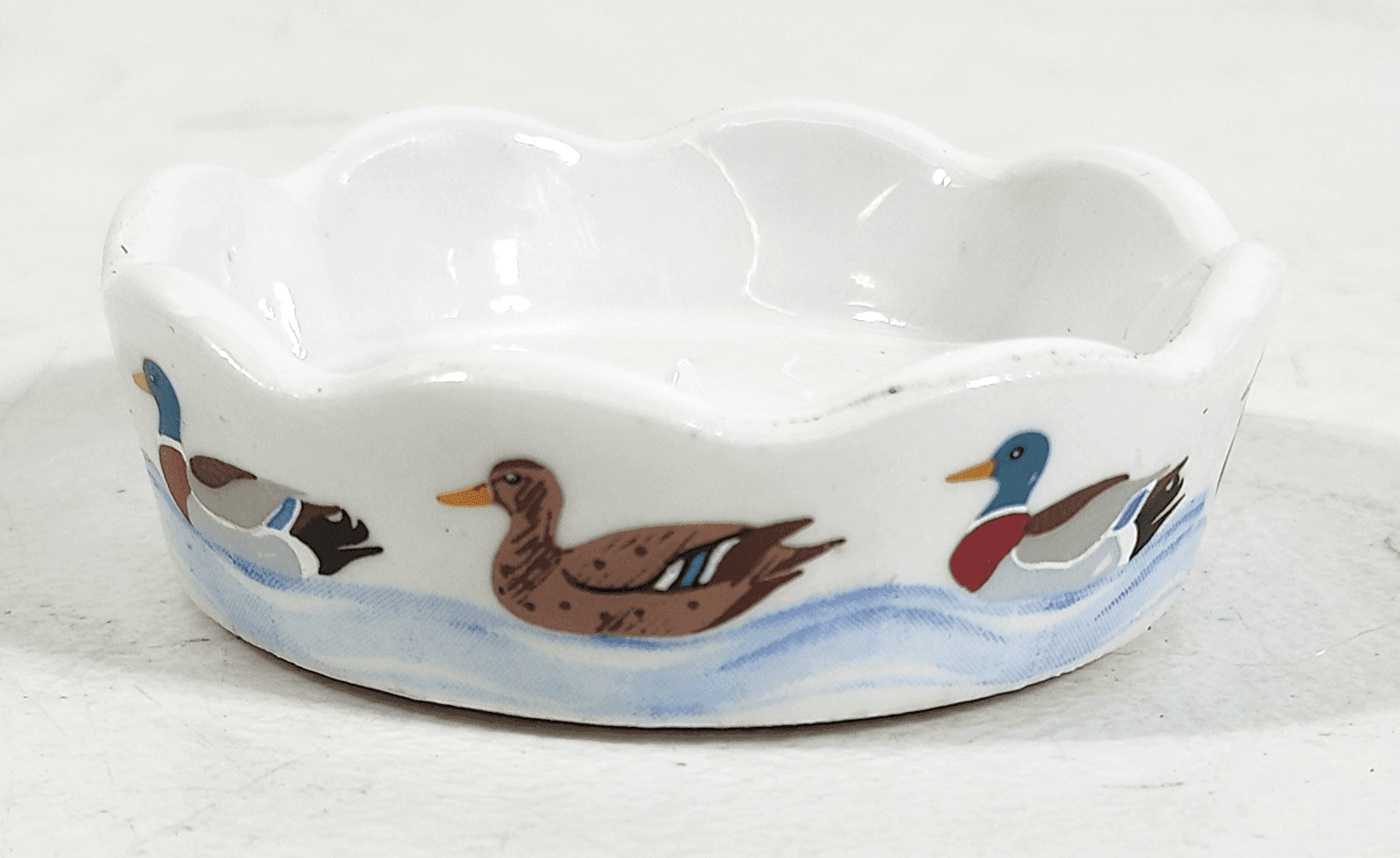 Duck Ashtray White Painted Hunt Art Hunters Lodge Fonny Designs Germany - Thumbnail 3