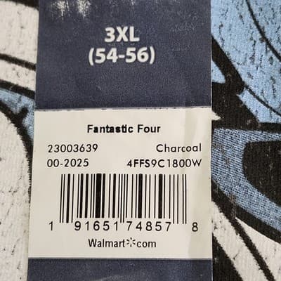 Fantastic Four Men's 3XL Tshirt Gray Graphic Short Sleeve Cotton NEW - Thumbnail 7