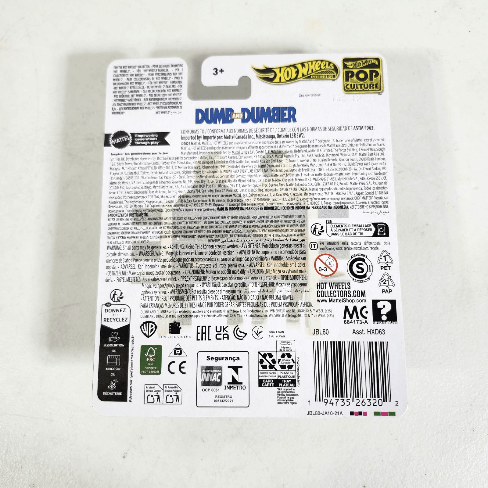 Hot Wheels Premium Pop Culture Dumb and Dumber Mutt Cutt's Van 1/64 Toy NEW - Thumbnail 7