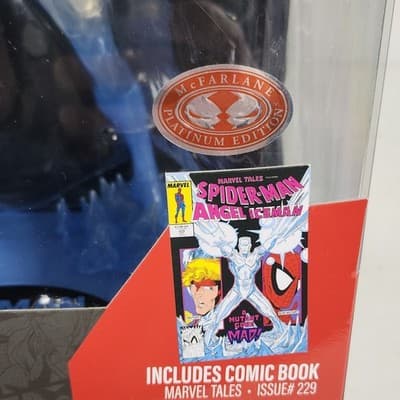 McFarlane Toys Marvel IceMan 1/6 Scale Figure Red Platinum Edition Chase NEW - Thumbnail 2