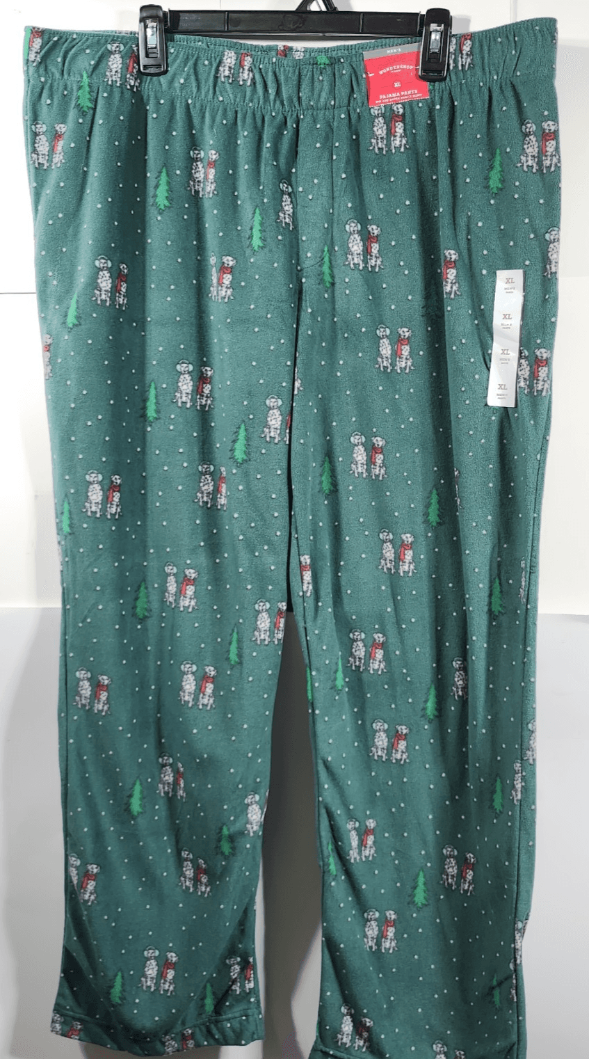 Wondershop Men's Fleece Pajama Pants Size XL Green Dog Design NEW - Thumbnail 5