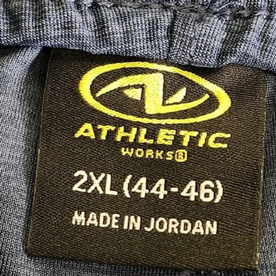 Athletic Works Men's 2XL Shorts Blue Elastic Waist Stretch 9" Inseam w/ Pockets - Thumbnail 8
