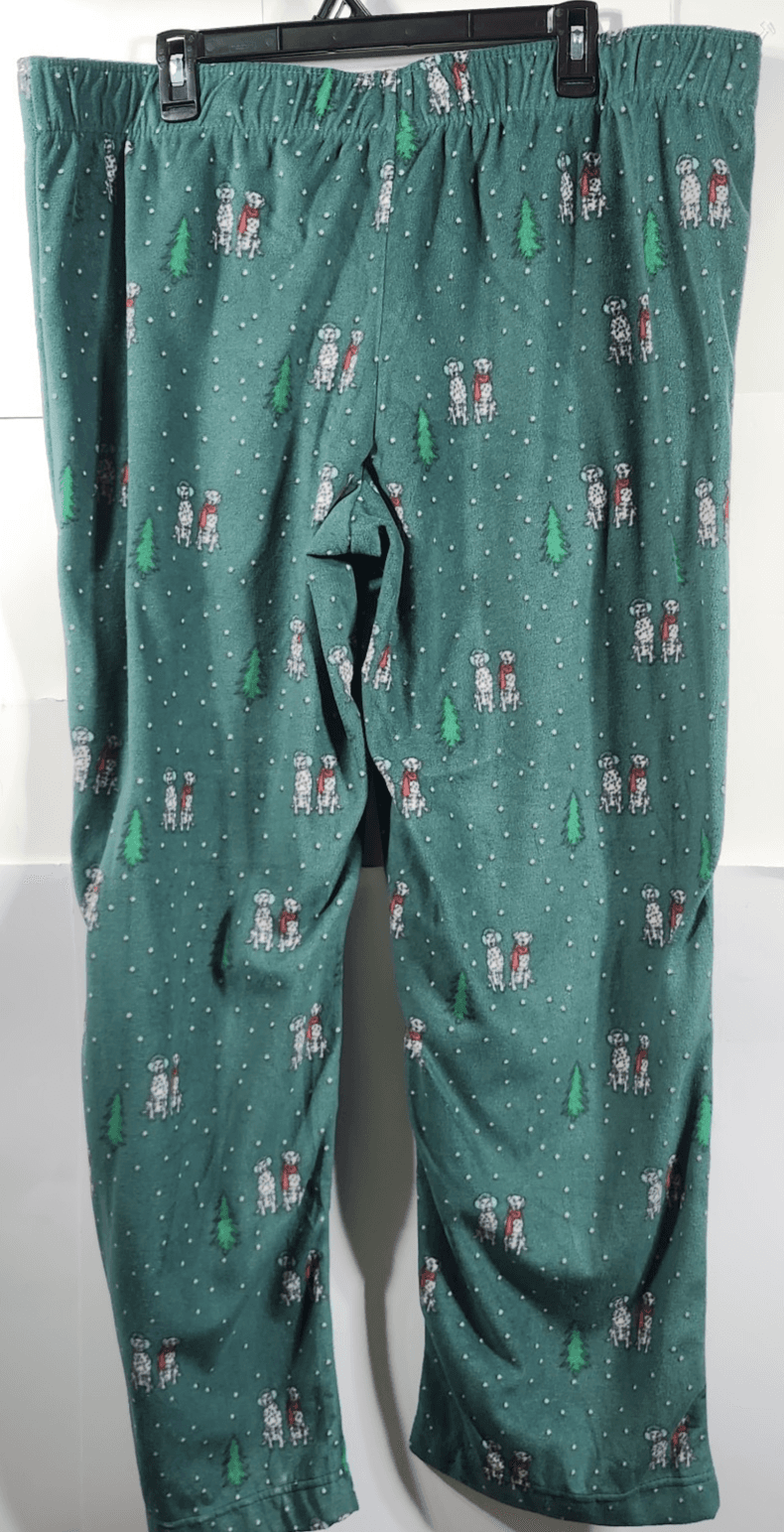 Wondershop Men's Fleece Pajama Pants Size XL Green Dog Design NEW - Thumbnail 6