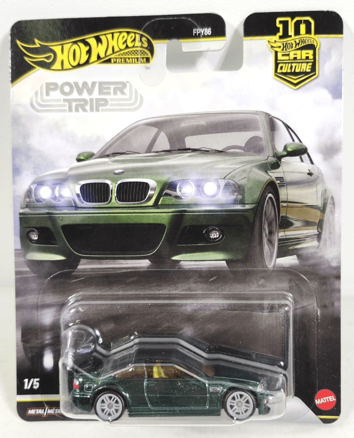2026 Hot Wheels Premium Car Culture Power Trip BMW M3 Green 1/64 Toy Vehicle NEW