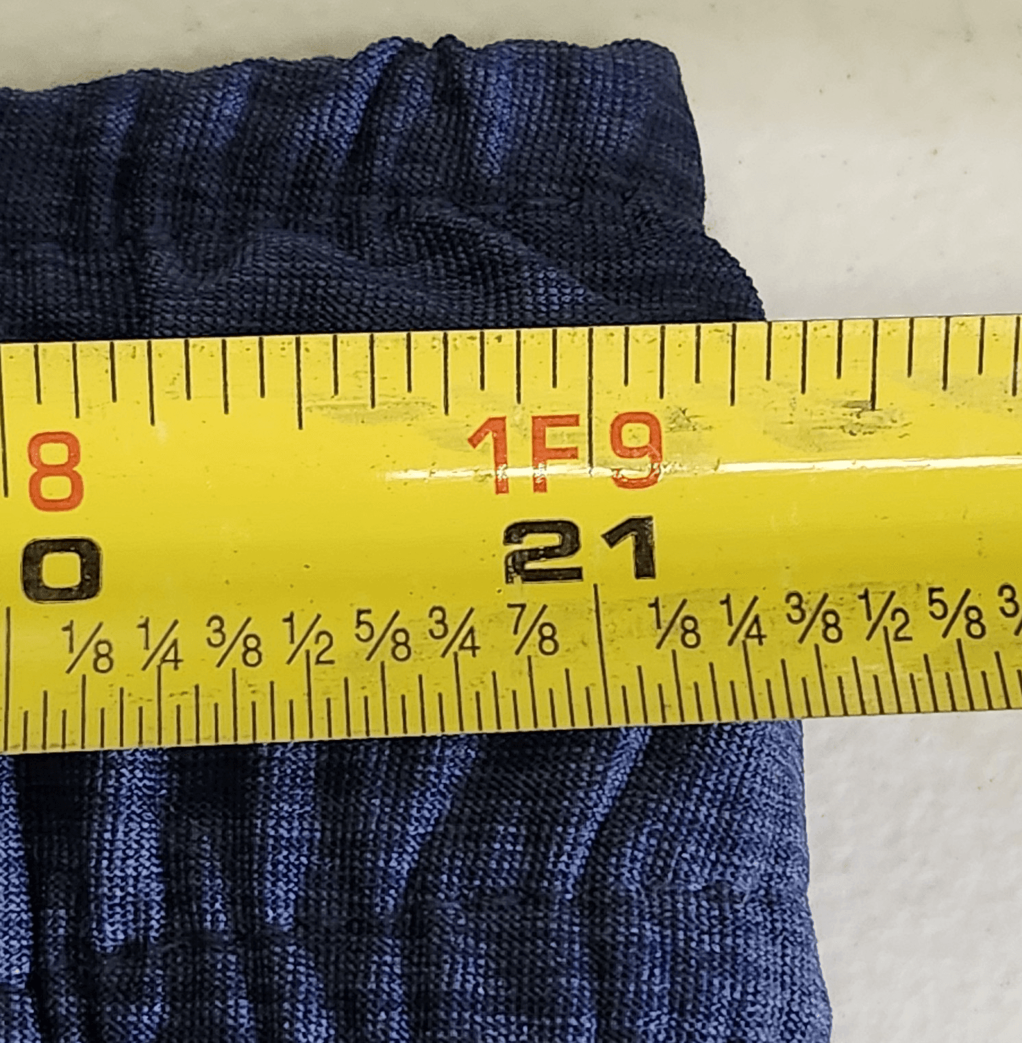 Athletic Works Men's 2XL Shorts Blue Elastic Waist Stretch 9" Inseam w/ Pockets - Thumbnail 2