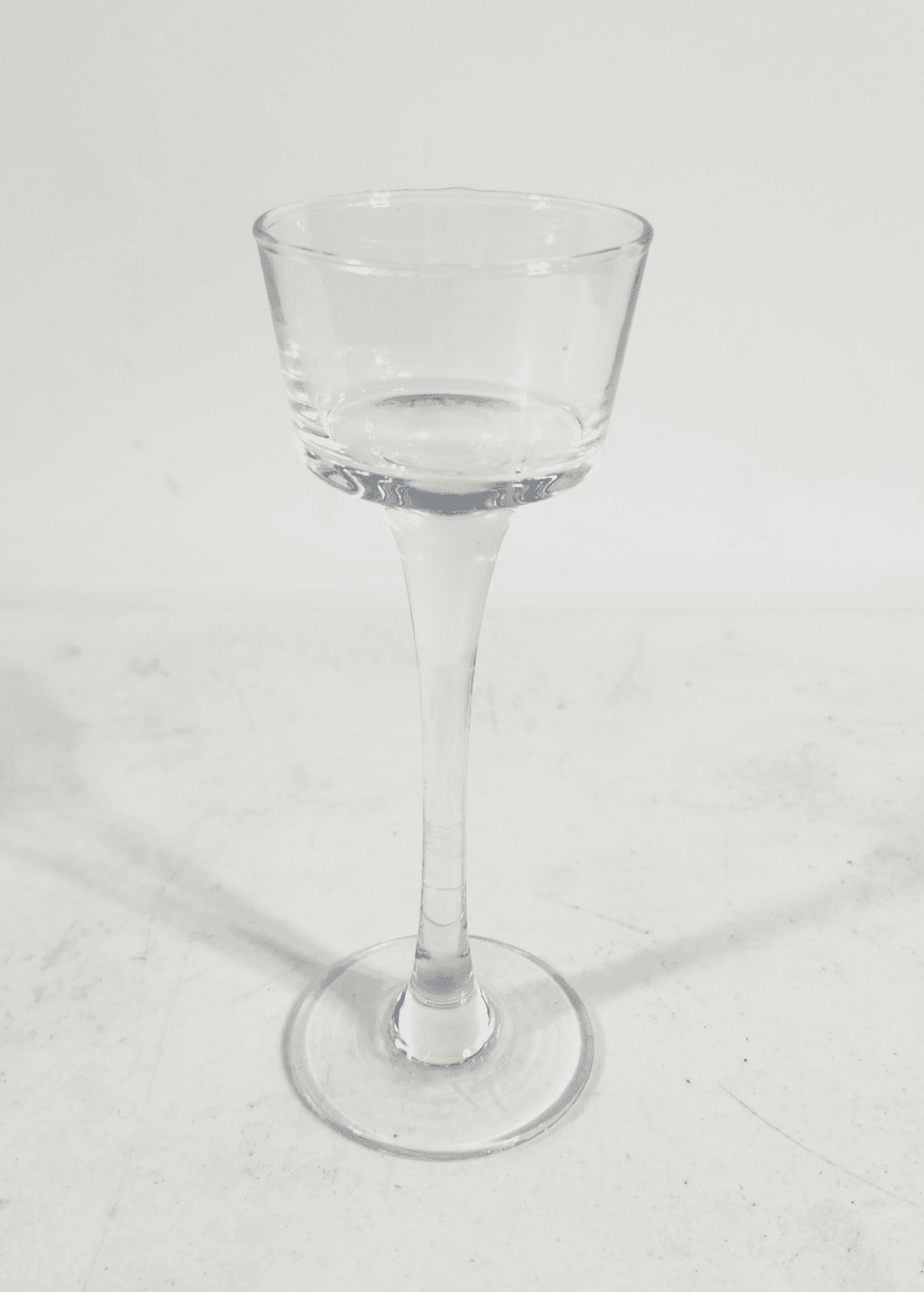 Long Stemmed Clear Glass Tea Light Candle Holder 6" Luminessence Home Decor - Thumbnail 2