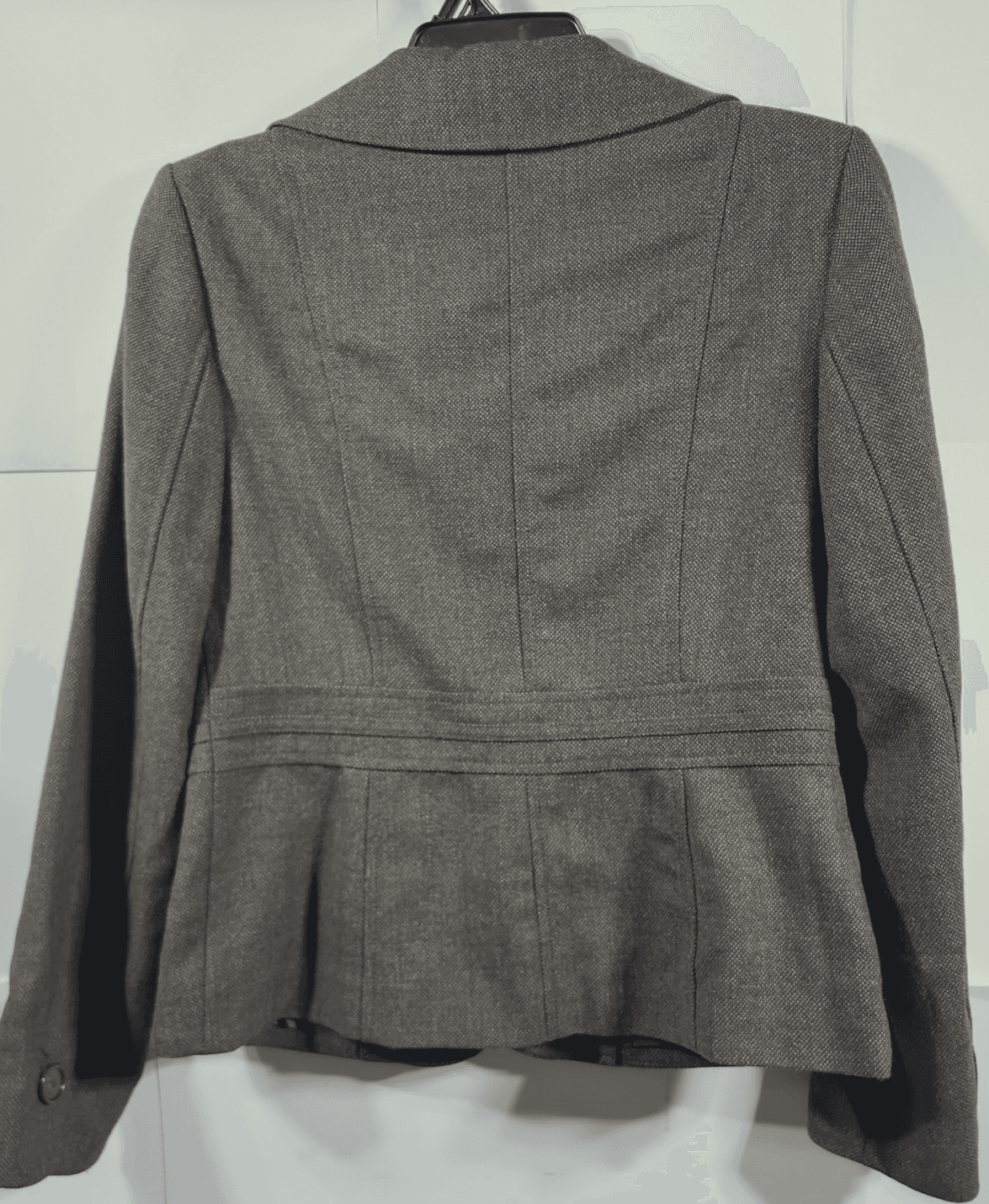 Ann Taylor Women's 2 Tweed 3 Button Blazer Brown Wool Blend - Thumbnail 6