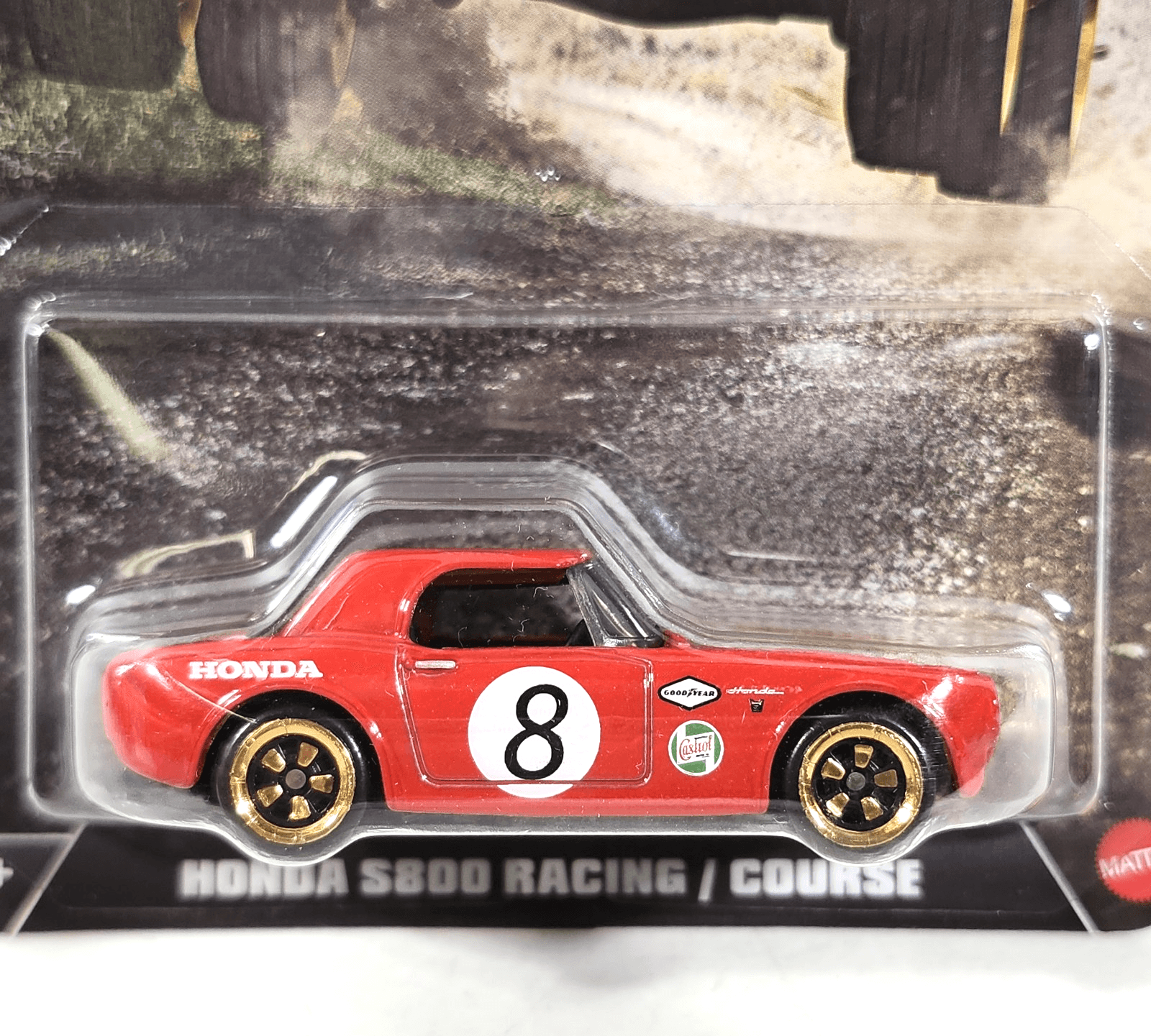 Hot Wheels Silver Series Rally Racers Honda S800 Racing Red Car 1/64 Toy NEW - Thumbnail 2