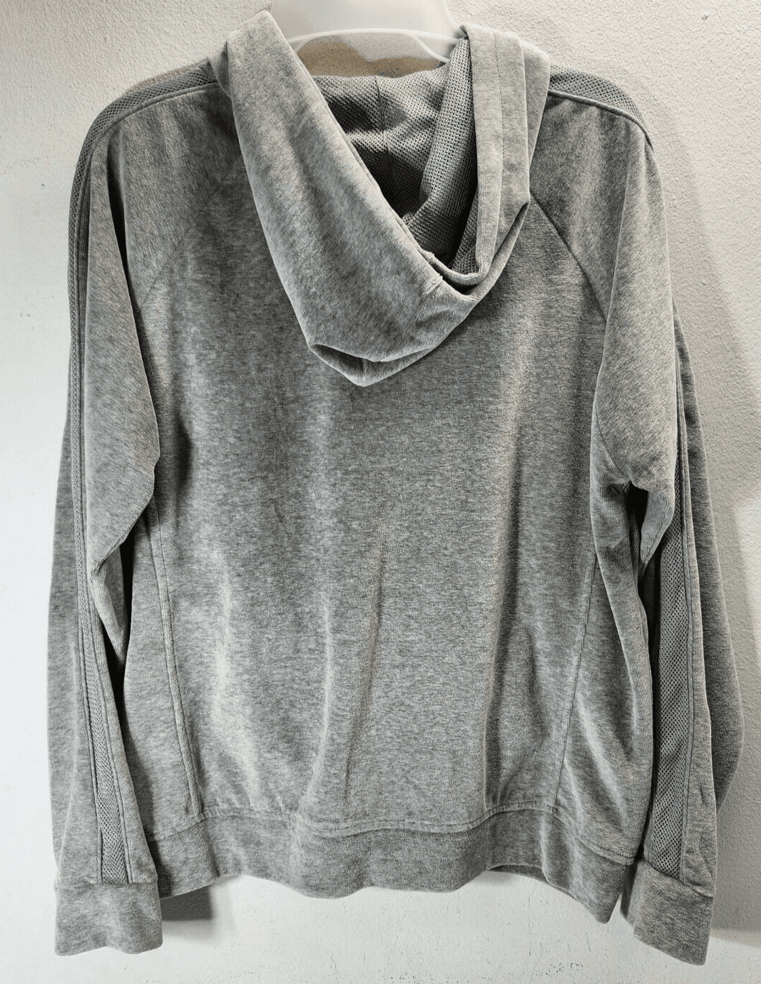 Iris Singer Collection Womens Full Zip Hooded Sweatshirt Size Large Gray Hoodie - Thumbnail 4