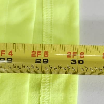 Men's T-Shirt Size 3XL Neon Yellow Long Sleeve Athletic Works Moisture Wicking - Thumbnail 3
