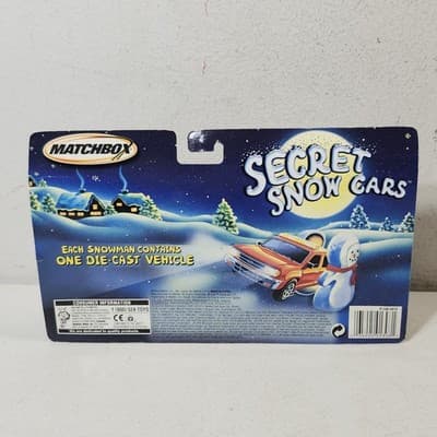 Matchbox 2003 Secret Snow Cars Snowman Containers Toy Vehicles NEW - Thumbnail 5