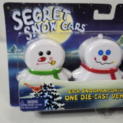 Matchbox 2003 Secret Snow Cars Snowman Containers Toy Vehicles NEW - Thumbnail 2