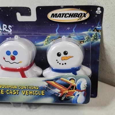 Matchbox 2003 Secret Snow Cars Snowman Containers Toy Vehicles NEW - Thumbnail 3