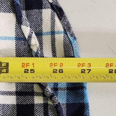 Men's M American Eagle Athletic Fit Plaid Long Sleeve Flannel Shirt Button Up - Thumbnail 3