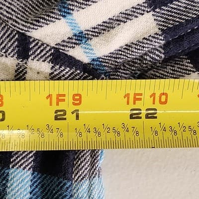 Men's M American Eagle Athletic Fit Plaid Long Sleeve Flannel Shirt Button Up - Thumbnail 2