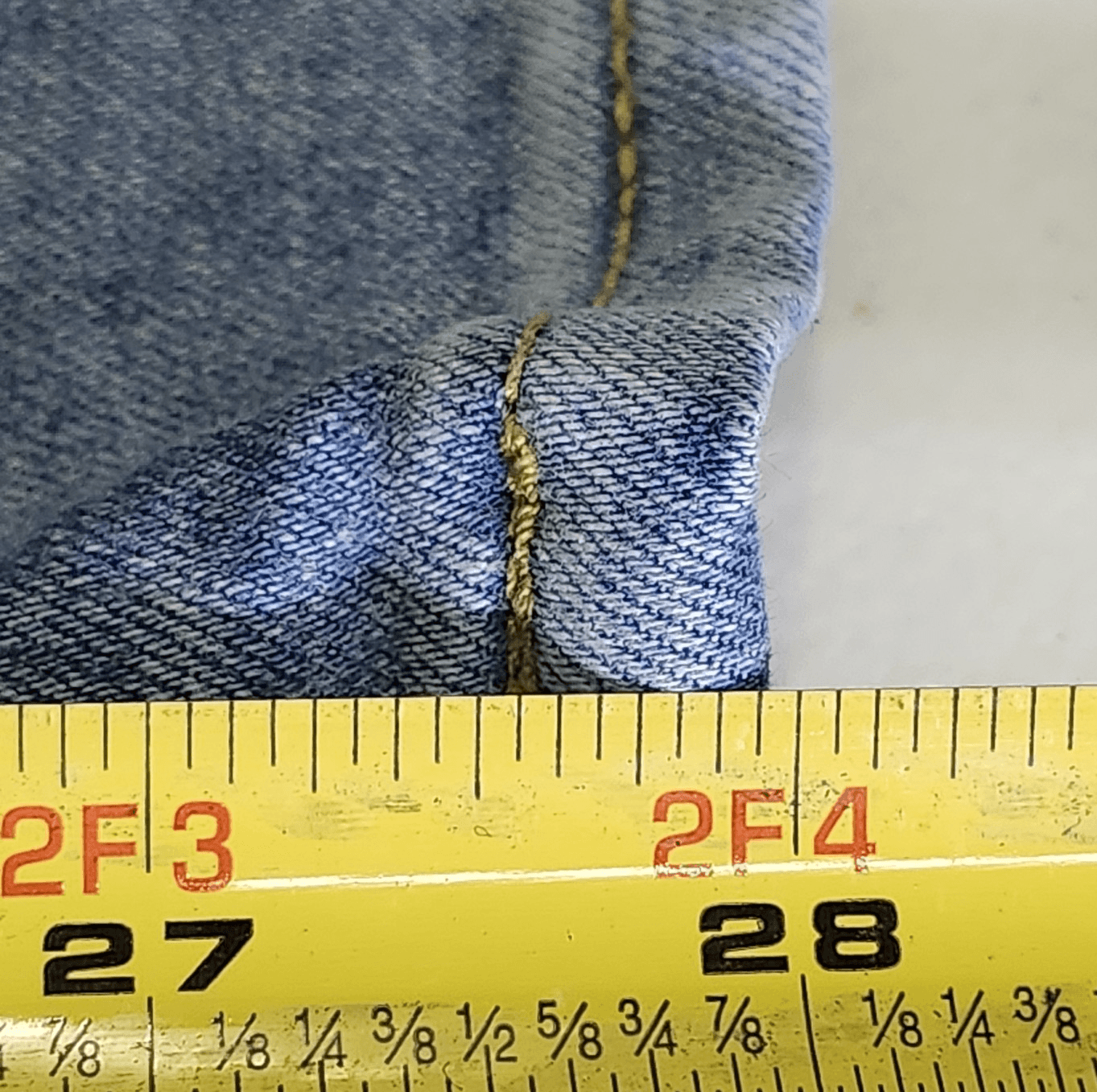 PacSun Jeans Men's 28x30 Light Blue Faded Denim Slim Taper Fit - Thumbnail 3