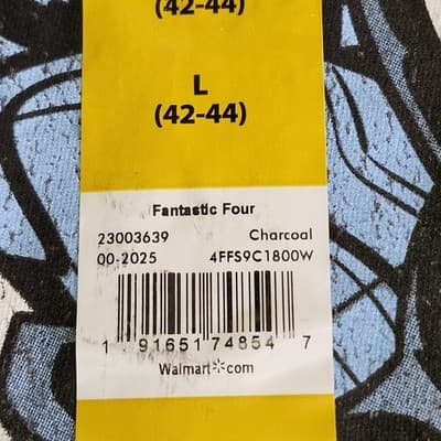 Fantastic Four Men's L Tshirt Gray Graphic Short Sleeve Cotton NEW - Thumbnail 7