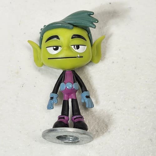 Teen Titans GO Mini Beast Boy Robin 1.5” PVC Action Figure Kids Toy Bundle Lot - Thumbnail 2