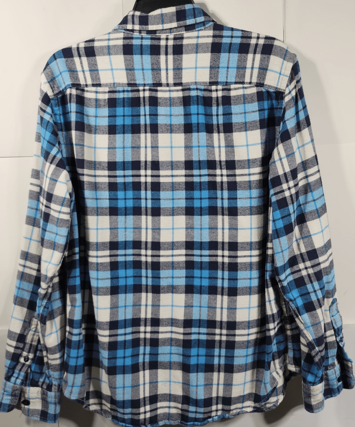Men's M American Eagle Athletic Fit Plaid Long Sleeve Flannel Shirt Button Up - Thumbnail 6