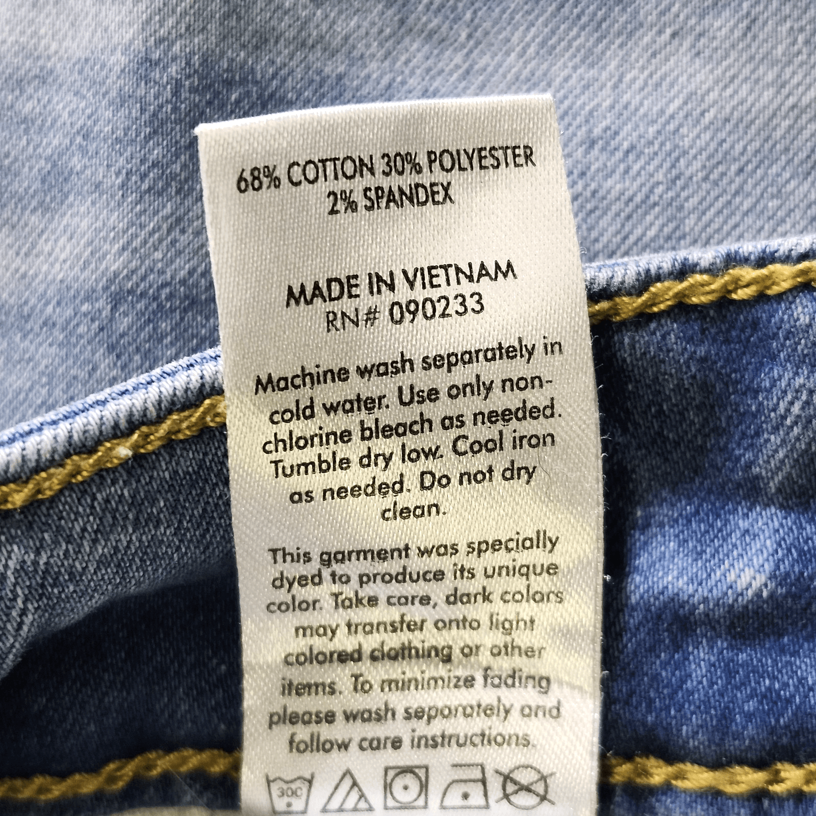 PacSun Jeans Men's 28x30 Light Blue Faded Denim Slim Taper Fit - Thumbnail 9
