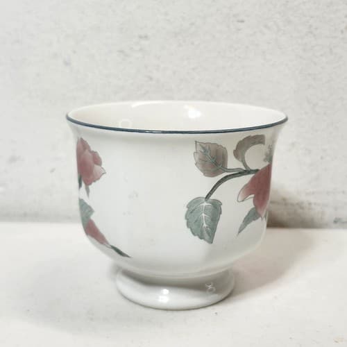 Mikasa Continental Silk Flowers Tea Cup Footed F3003 Japan - Thumbnail 5