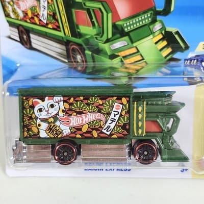 Hot Wheels Raijin Express HW Heavyweights Green Car 1/64 Toy Vehicle NEW - Thumbnail 2