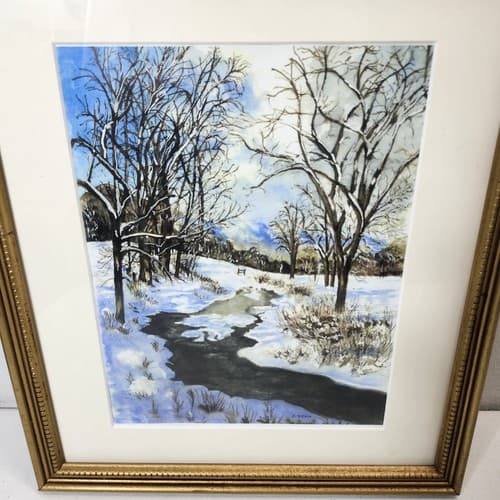 'The Country Dream' Framed and Matted Picture by Alke Bean Signed - Thumbnail 2