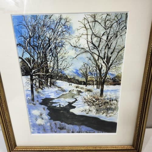 'The Country Dream' Framed and Matted Picture by Alke Bean Signed - Thumbnail 3