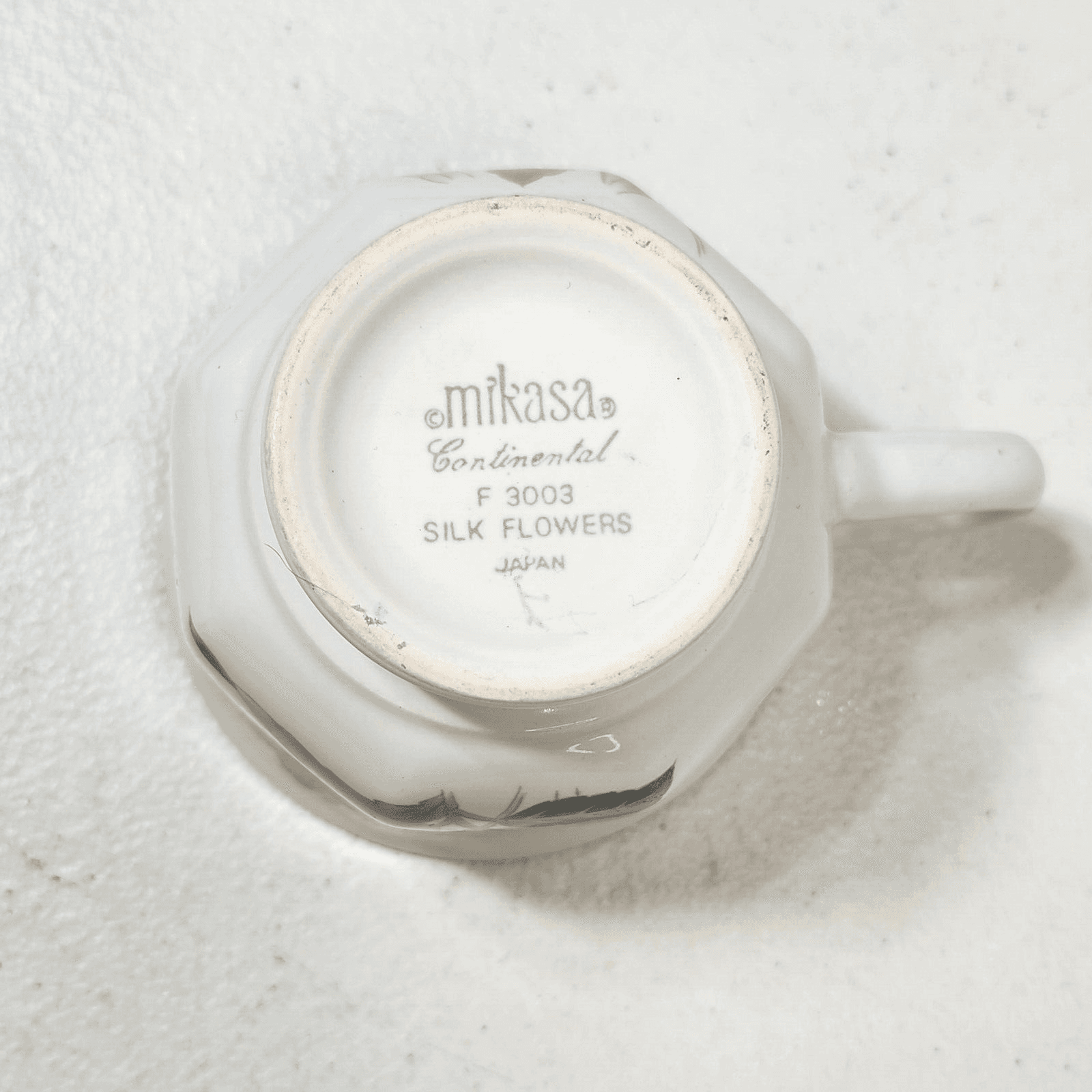 Mikasa Continental Silk Flowers Tea Cup Footed F3003 Japan - Thumbnail 6