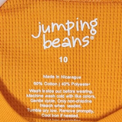Boys Size 10 Halloween Pumpkin Face Graphic Shirt Long Sleeve Jumping Beans - Thumbnail 7