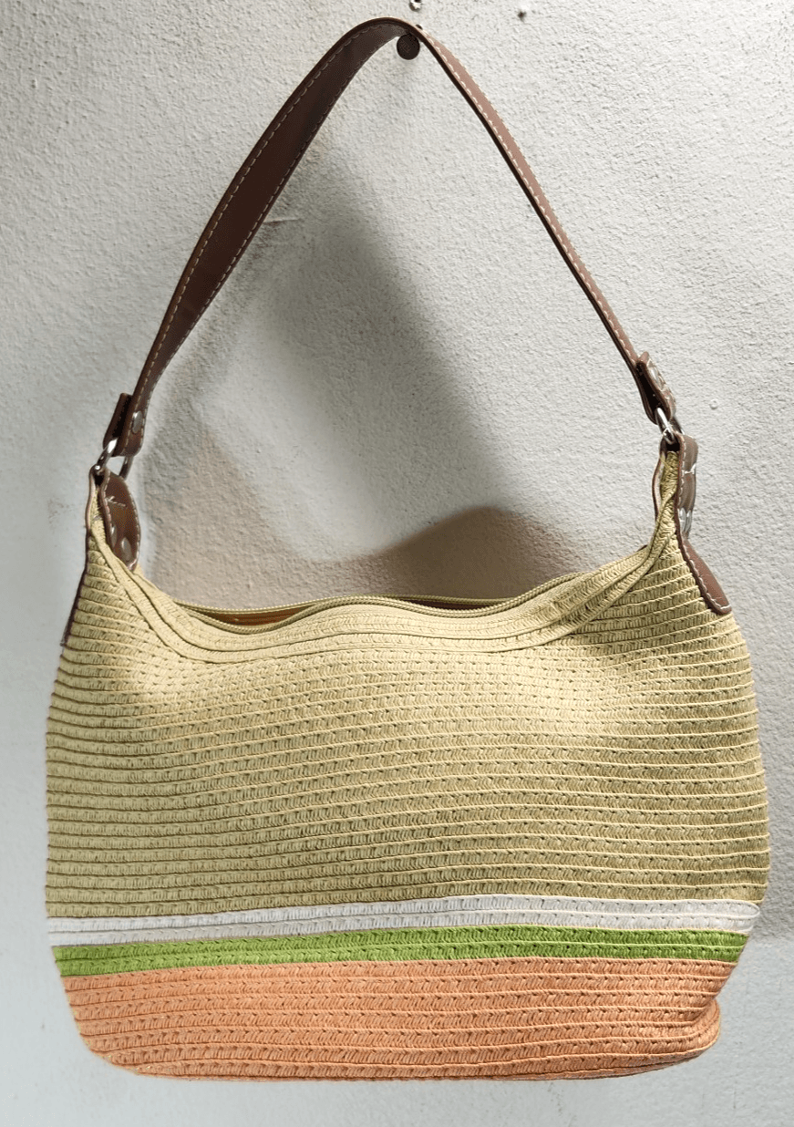 Sun N Sand Casuals Handbag Purse Women's Basket Weave Bag - Thumbnail 2