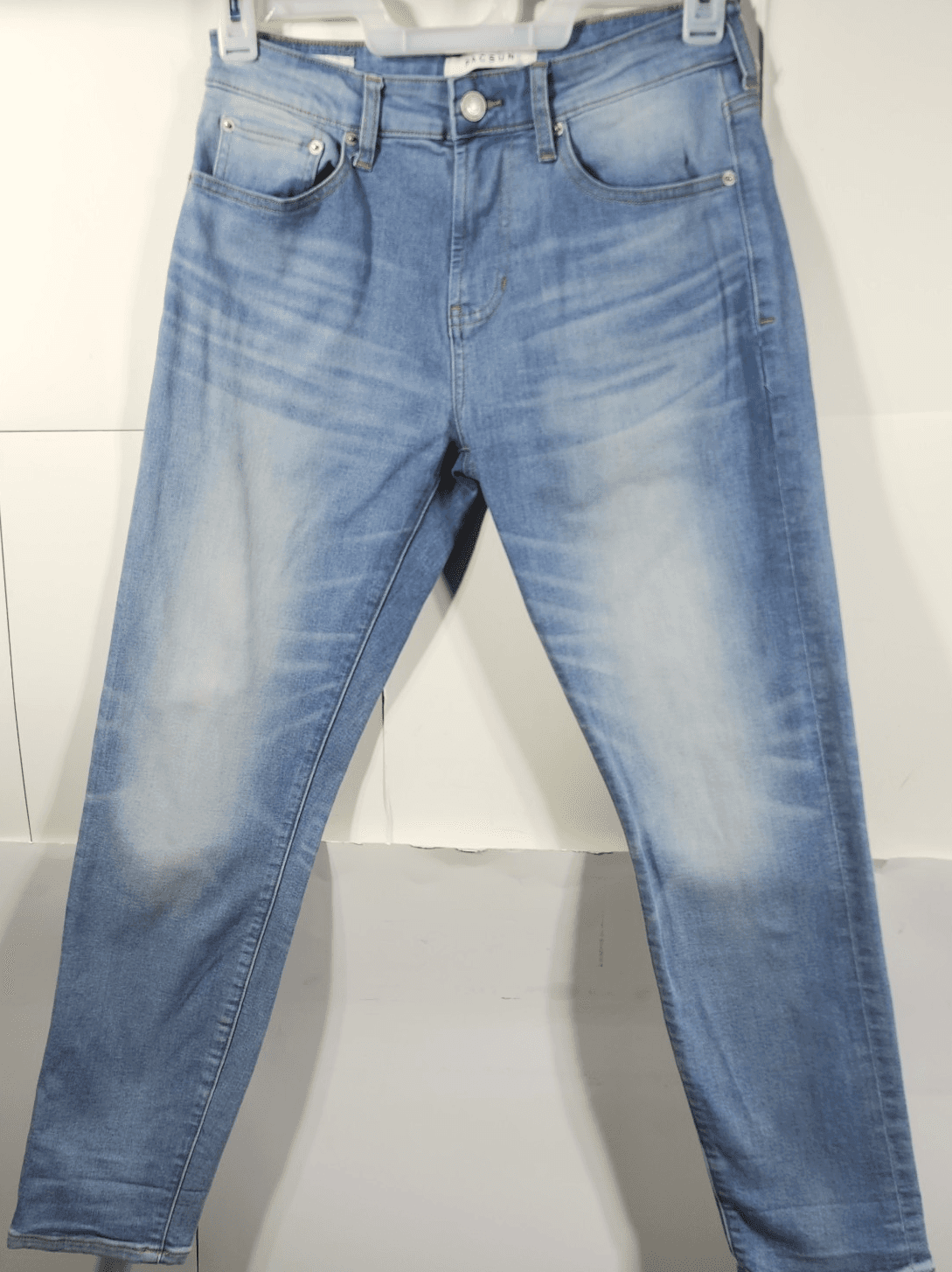 PacSun Jeans Men's 28x30 Light Blue Faded Denim Slim Taper Fit - Thumbnail 5