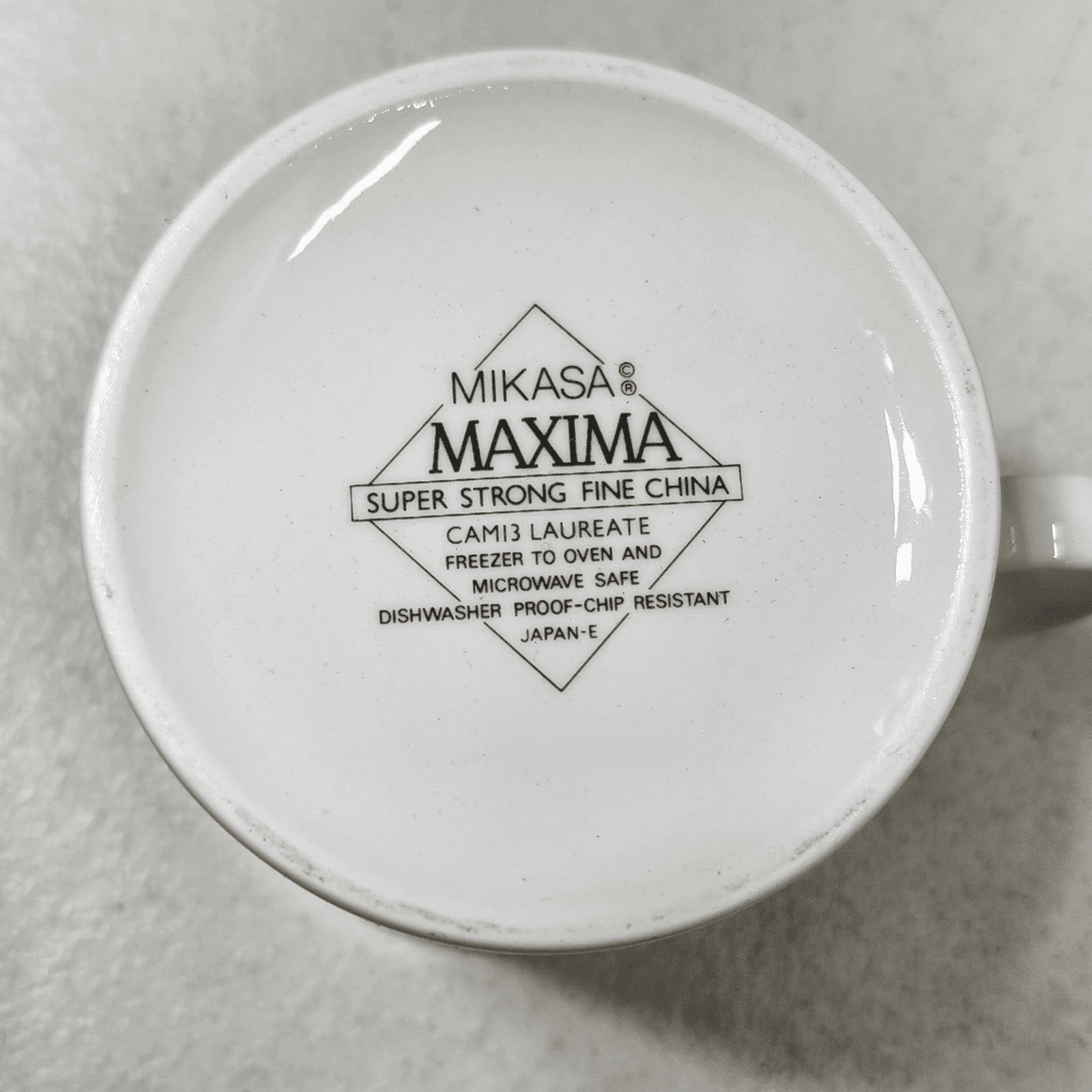 4 Mikasa Maxima “Laureate” Cups White Floral Design Bundle Lot - Thumbnail 6