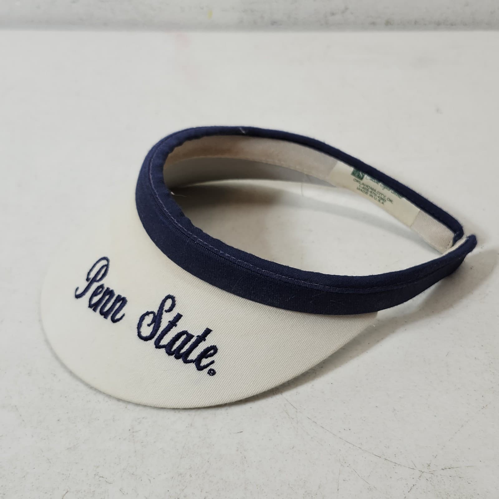 Penn State Golf Sun Visor Hat Cap White Blue - Thumbnail 4