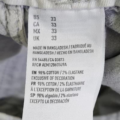 American Eagle Outfitters Extreme Flex Chino Shorts Light Blue Men’s Size 33 - Thumbnail 9