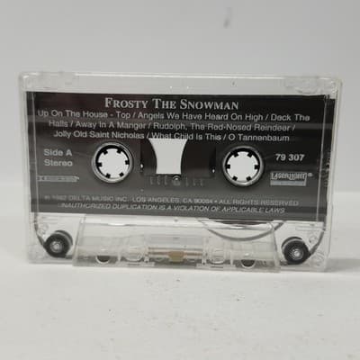 Frosty The Snowman Cassette Tape 15 Tracks Holiday Christmas Music - Thumbnail 3