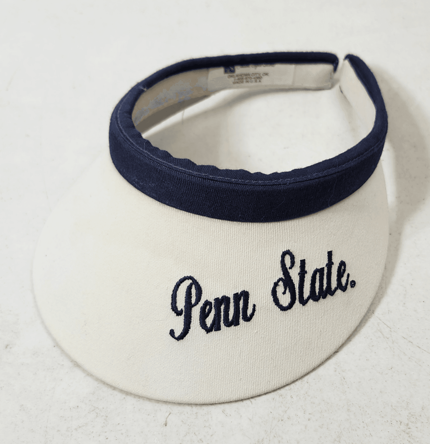 Penn State Golf Sun Visor Hat Cap White Blue - Thumbnail 2