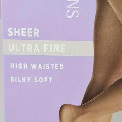 Silk Impressions Pantyhose 2 Pack Medium Rich Tan 15 Denier Ultra Fine Sheer - Thumbnail 3
